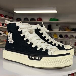AMIRI Black and Cream High-Top Sneakers size 42